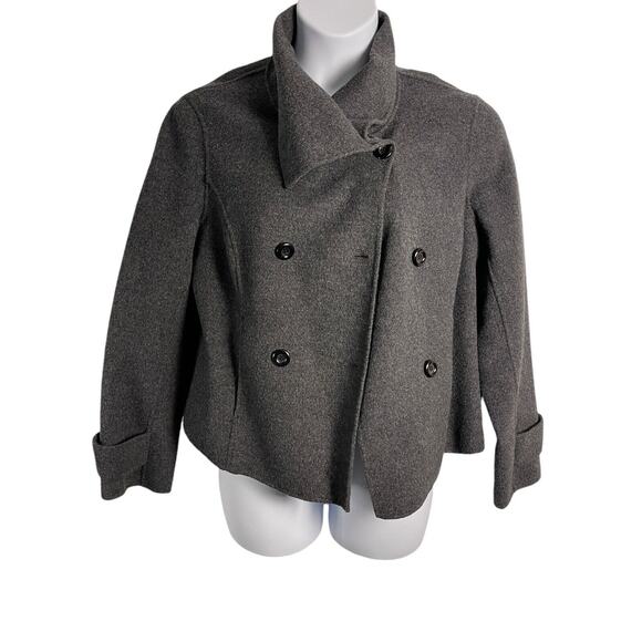 Cambridge Dry Goods 100% Wool Dark Grey Button-up Size Large Jacket/Sweater - Picture 8 of 10